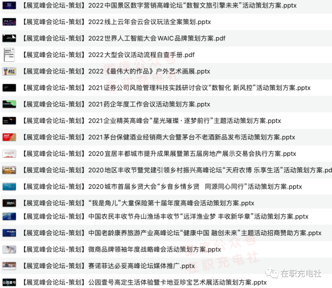 展覽/峰會(huì)/論壇/會(huì)議策劃案例合集（18份），限免下載！